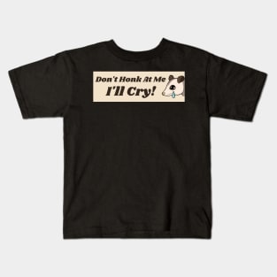 Don't Honk At Me I'll Cry Cute Possum Bumper Kids T-Shirt